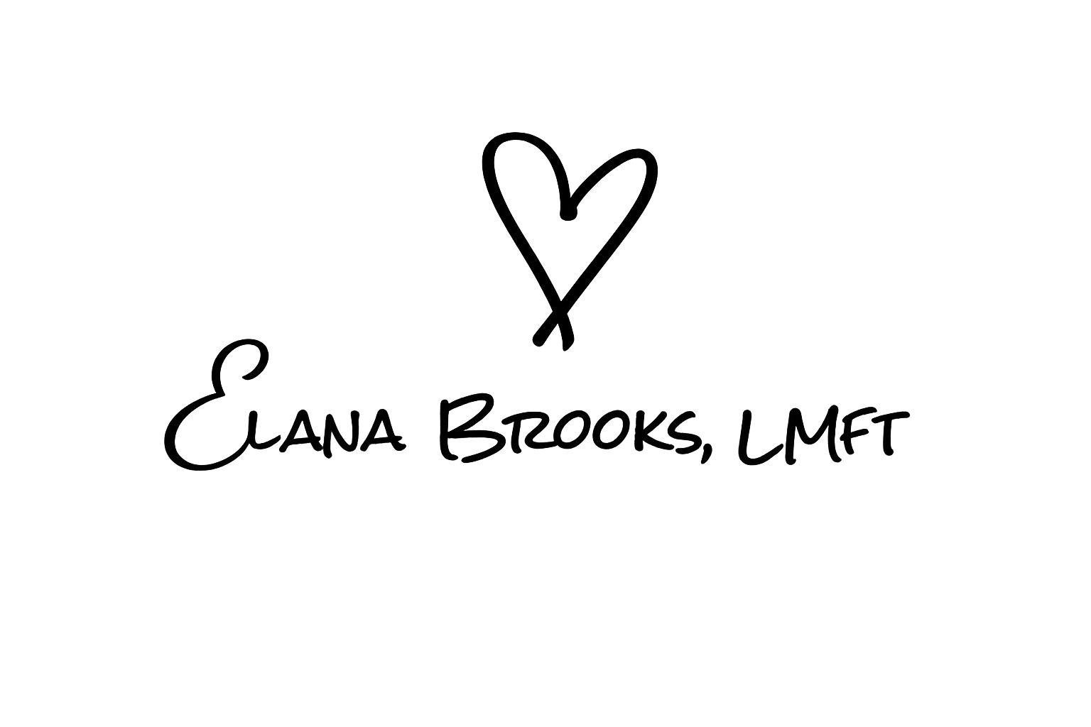 Handwritten signature of Elana Brooks, LMFT
